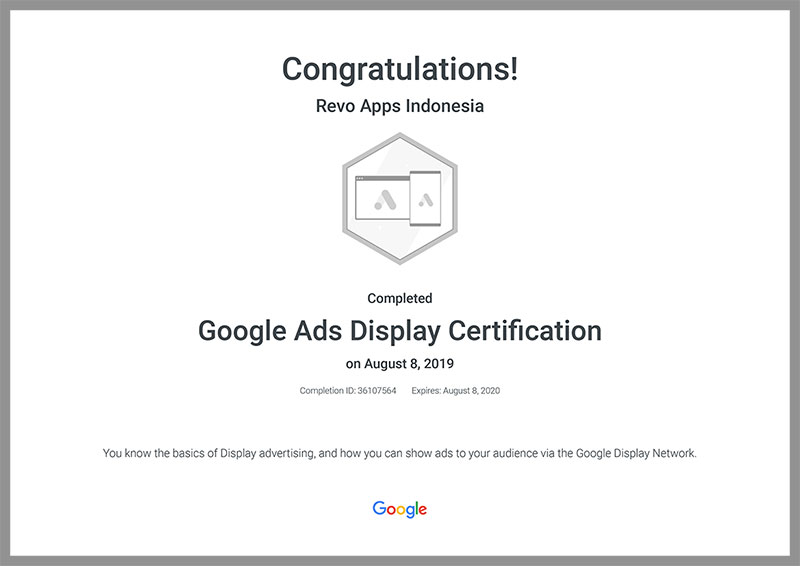 Revo-Apps-Google-Ads-Display-Certification